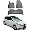 OMAC Tappetini in Gomma Tappetini Compatibili con Renault Scenic 2009-2016 TPE Automatte Nero 3X