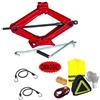 farbrothersonline COMPATIBILE CON AUDI Q5 2.0 TDI 150CV KIT SOS EMERGENZA STRADALE PER PRONTO SOCCORSO AUTO+CRIC A PANTOGRAFO CON BASE IN ACCIAIO E CHIAVE GIREVOLE 2 TONNELLATE