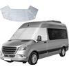 YWNYT Copertura per parabrezza per Mercedes Sprinter 2006-2018, in cotone a 2 strati con magnete inferiore, copertura per parabrezza anteriore, pieghevole, termica, anti sole, neve, gelo