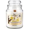 Magic Lights Candela Profumata Vaniglia & Patchouli 510g - Candela in Giara con Stoppino in Legno Effetto Camino - Candela Aromaterapia Relax Casa - Cera Vegetale Made in Italy - 90 Ore