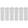 SHINEOFI Copri Portalampada Manicotti per Copertura Lampadine E14 6 Pezzi Candela in Ferro Bianco per Sostituzione Lampadari Vintage per Lampadari Stile Europeo Retrò