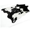 Bananaww Pelliccia Sintetica Bianco e Nero Tappeto - Finta Mucca Short Pile Tappeto per Salotto Camera da Letto, 200x140cm, Black White tappeti