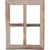 UNUS Nature by Kolibri Finestra decorativa in legno, cornice da finestra in design vintage, di forma rettangolare, da 35 x 27 x 1,5 cm