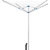 tectake® Stendino a Ombrello 150x150x196cm, Stendino Verticale, Stendibiancheria 4 Bracci, Stendibianchera Regolabile in Altezza, Stendipanni Salvaspazio in Alluminio, Ideale Bucato, Lenzuola - Grigio