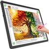 TOHETO Tavolo luminoso A4 per pittura con diamanti, blocco luminoso magnetico super luminoso con pulsanti laterali, scatola luminosa per tracciatura e disegno, tavolo luminoso cablato per schizzi
