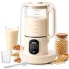 HFKY Macchina automatica per latte di soia 6 in 1, 1500 ml, frullatore a brocca per latte vegetale fatto in casa, avena, soia, yogurt con impostazione ritardata e autopulente e mantiene caldo