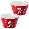 United Labels bowl - Red dots: ceramic, 500ml