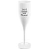 Koziol 3436525 CHEERS NO. 1 SAVE WATER DRINK CHAMPAGNE - Calice da spumante, per champagne, prosecco, in plastica