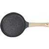 Girftong Maifan Stone - Padella antiaderente in lega di alluminio, per pancake, uova, bistecca, crepes, compatibile con gas a induzione, pentole da cucina moderne (nero, 20 cm)