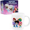 KPop Demon Hunters Ufficiale Saja Boys Tazza Simpatica 315ml, Tazze Ceramica Tè