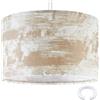 Weewooday Paralume in Tessuto Retrò Ø 40 x 25 cm con E27 a E14, Marrone Grigiastro | 1 Pezzo, Marrone Grigiastro, Paralume di Ricambio, Per Lampade, Per Sospensione, Per Lampade da Terra