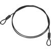 PATIKIL Filo Acciaio Inossidabile Rivestito Vinile 1/8 Dia Anelli, 4ft (48) Cavo Flessibile Catena Sicurezza Lanyard per Illuminazione Palco Esterna Lucchetti Bagagli, Nero
