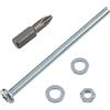 AERZETIX Kit fissaggio M5x80 mm / 20 viti metalliche / 20 dadi esagonali / 40 rondelle piatte / 1 utensile 1/4 PZ2