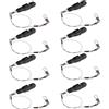AsrMyjcx 8 Pezzi Snap Release Clip per Pesca con Filo Guinzaglio Regolabile Clip di Rilascio per Downrigger Clip per Outrigger Materiale Plastica E Acciaio