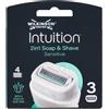 Wilkinson Intuition 2in1 Soap & Shave Sensitive Lame X3