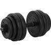 vidaXL manubri vidaXL 2x15 kg