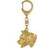 Art-Dog American Staffordshire Terrier I - Ciondolo dorato per chiavi con cane, decorazione per borsa, accessorio del marchio Art-Dog
