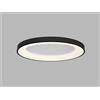 LED2 Apparecchio LED da soffitto dimmerabile BELLA, Variante: Ø 800mm, 80W, 5520lm, 3000K/4000K, nero, TRIAC
