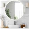 Divina Home Specchio da bagno rotondo retroilluminato tondo d. 80 LUNA Italy