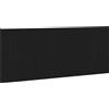 vidaXL Testata del letto in rovere nero 160 x 1,5 x 80,5 cm