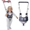IULONEE Baby Walking Helper Maniglia Regolabile Toddler Walking Assistant Bambino Alzarsi e camminare Imparare neonato Cintura da passeggio Redini Imbracatura di sicurezza per bambini (Grigio)