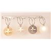 Illuminando GINA APPLIQUE 4 LUCI CON BRACCI FLESSIBILI CROMO O NICHEL CON SFERE IN VETRO COLORATO LAMPADINE ATTACCO G9