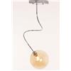 Illuminando GINA PLAFONIERA CON BRACCIO FLESSIBILE CROMO O NICHEL CON SFERA IN VETRO 4 COLORI LAMPADINE ATTACCO G9