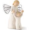 WILLOW TREE Figurina Statuina Angelo Custode Design di Susan Lordi 13cm Resina