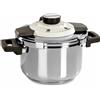BARAZZONI Facile Dual System Pentola a Pressione 4,5 L Acciaio Inox 22cm