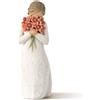 WILLOW TREE Figurina Statuina Circondato da Amore Design di Susan Lordi 13cm Resina