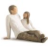 WILLOW TREE Figurina Statuina Padre e Figlia 11,5cm Resina