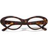 OKKIA Lina Small Cat Eye Occhiali da Lettura Donna Avana +2.00
