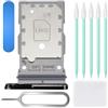 ZHUROUPU per Galaxy S23 Doppio Slot per SIM, Ricambio per Galaxy S23/S23 Plus 5G 2023 SM-S911B/DS SM-S916B/DS, Guarnizione in Gomma per Slot Doppia SIM con Strumenti di Riparazione (Bianco)