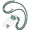 Vauki Cordino per Cellulare Telefono con Patch Universali, Cordino per Cellulare Universale, Rimovibile Regolabile Cordino Tracolla per iPhone Huawei Samsung e Tutti Gli Smartphone - Verde Scuro