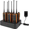 Retevis C65B Walkie Talkie Professionali, Walkie-Talkies IP67 Impermeabile, Woki Toki con Caricabatterie a 6 Vie, Chiamata di Gruppo, Wolky Toki Durevole per la Costruzione di Scuole (6 Pacchetti)