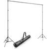 Walimex pro background system XXL 190-465cm - set di sfondi professionali estremamente stabili e di grandi dimensioni per studio e dispositivi mobili I per fotografia video