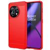 TingYR Cover per OnePlus 11, Ultra Sottile di Gomma, Ottima Cover Antiurto TPU Flessibile, Custodia Case per OnePlus 11 Smartphone.(Rosso)