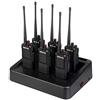 Retevis RT29 Walkie Talkie, Walkie Talkie Professionale a Lunga Distanza con Caricatore a Sei Vie, Batteria 3200mAh, 16 Canali, VOX, Walkie Talkie Robusto per Industriali, Scuola (6 Pz, Nero)