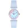 Swatch - Orologio in plastic. trasparente-trasparente-azzurro
