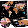 ATLAS & GREEN Mappa del mondo da grattare | Cartina Geografica Mondo | Mappamondo da Parete | Mappa dell'Europa + Tubo Regalo Inclusi Nebula.