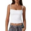 Gyabnw Canotta Donna Scollo Quadrato Spalline Regolabili Slim Fit
