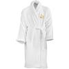 BGEUROPE Accappatoio bianco con 5 stelle personalizzate regalo di nozze anniversario con ricamo dorato (M)
