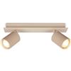 BRILONER - Plafoniera orientabile, attacco GU10, max 9 W, faretti soffitto, lampada soffitto, plafoneria, plafoniere, camera da letto, faretto, faretti cucina, 32 cm, Beige