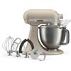 Kitchenaid Artisan Plus, Planetaria con testa reclinabile 4,7 L 5KSM50PKVEOC, Oat