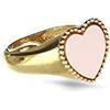 Donipreziosi Anello Chevalier da Mignolo in Argento 925% Placato Oro Regolabile con Cuore - Anello Donna e Ragazza colore Oro (Rosa)