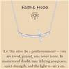 GAVU Collana da Donna in Argento Sterling 925 con Ciondolo Croce con Zirconia Cubica, Collana Crocifisso da Donna Faith and Hope Fede e Speranza