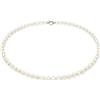 amorili Collana Perle Donna Acqua Dolce Majorica 8 mm con Chiusura Argento 925 - Collana Elegante 42 cm - Gioiello Classico Raffinato - Idea Regalo Donna cll1861