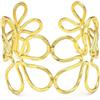 VLNET® | Vestopazzo collana a filo marrone - bracciale a fascia | fiori/margherite | ottone 100% riciclato | Nickel tested | lavorazione artigianale (Bracciale)