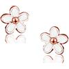 SLUYNZ Orecchini a forma di fiore in argento Sterling 925 per donne ragazze piccoli orecchini a fiore, Piccolo, Argento sterling, Non pietra preziosa