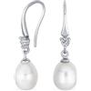 Bling Jewelry Semplici Orecchini A Goccia Con Perla Di Acqua Dolce Di Forma Ovale Bianchi Da Sposa Classici Per Donne Ganci Francesi In Argento Sterling .925